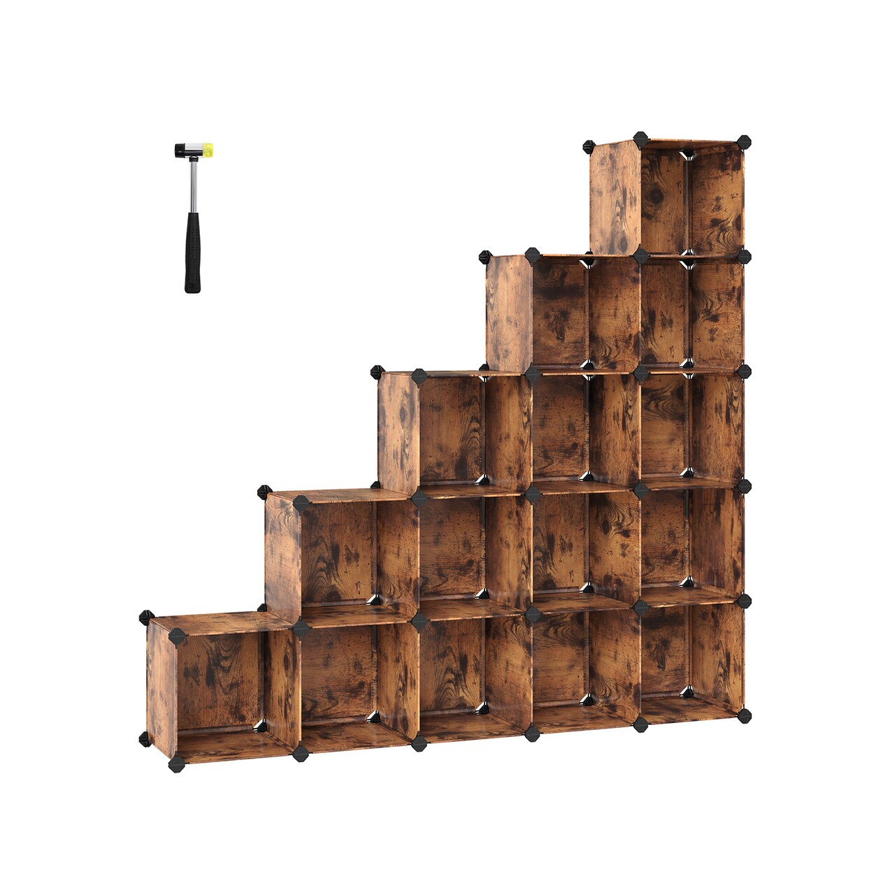 Cube Storage Organizer 12 Cube Modular Shelving Unit DIY Closet Storage Rack With Panels Room Divider Space Saving